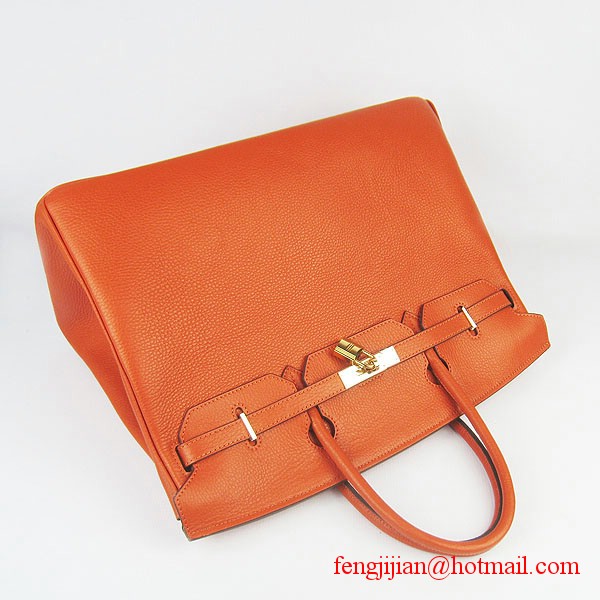 Hermes Birkin 40cm Togo Bag Orange 6099